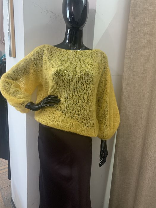 Ручна в’язана кофта з мохеру