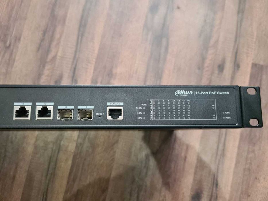 Комутатор некерований Dahua Technology PFS4218-16ET-190