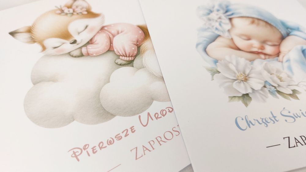 Zaproszenia roczek, Chrzest