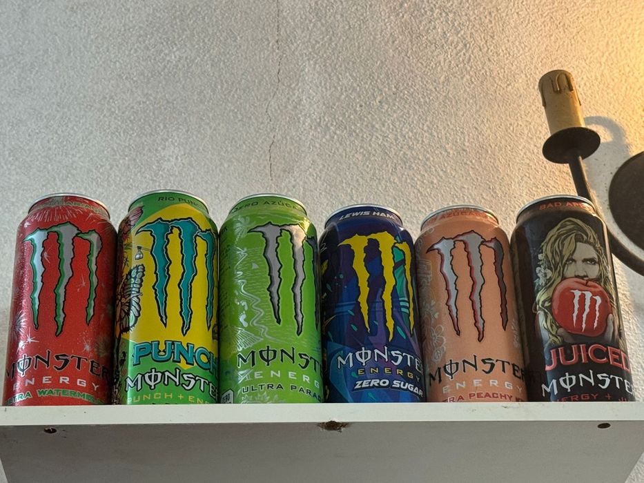 Latas da monster energy  para coleçao