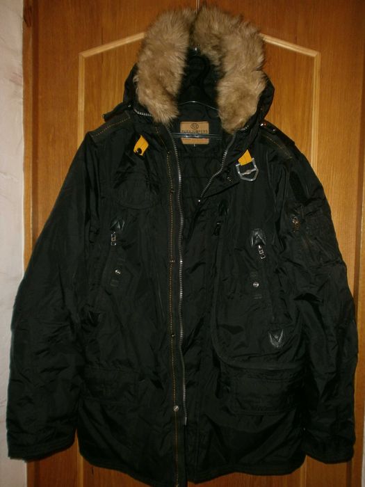 Куртка парка Parajumpers Injector, чёрная, разм. L, наш 52. ПОГ-62 см
