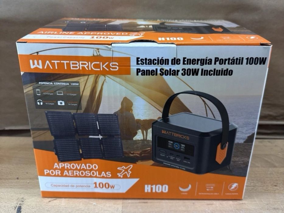 Wattbricks 100W зарядная станция+ 30W солнечная панель