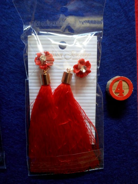 Lote de 4 pares de Brincos de Senhora * Artigo Novo