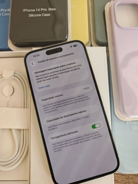 iPhone 14 Pro Max 512GB Silver Muito Bom estado Aceito Retomas