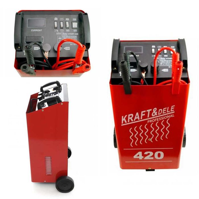 Prostownik Samochodowy Akumulatorowy Z Rozruchem 480A 12V 24V Rozruch
