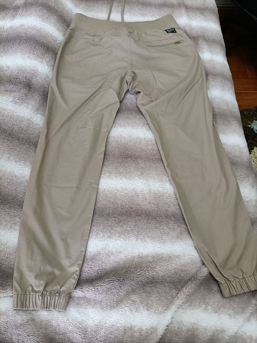 Calças vintage bege da Nike - M