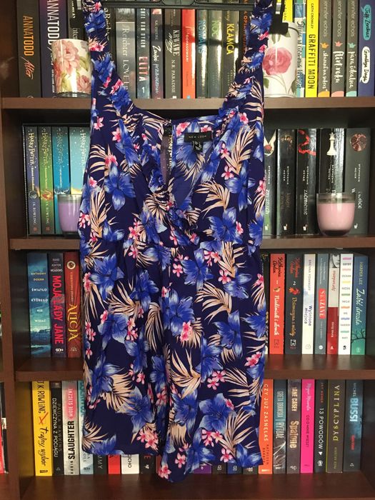 Niebieski kombinezon plażowy New Look L