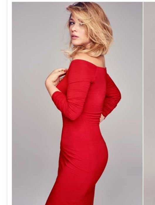 Risk made in warsaw sukienka skincity xs happy red czerwona