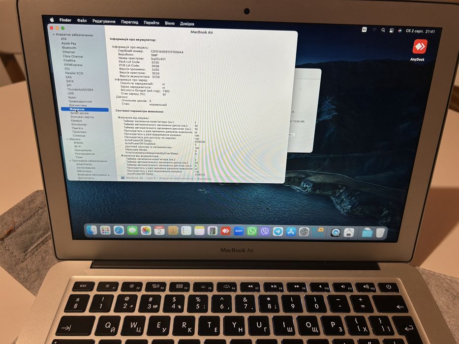 Macbook Air 13.3 inch 2015