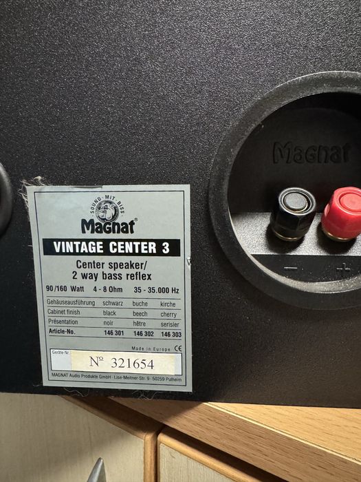 Центральний канал Magnate Vintage center 3 (90ват/160 ват 4-8 ОМ)