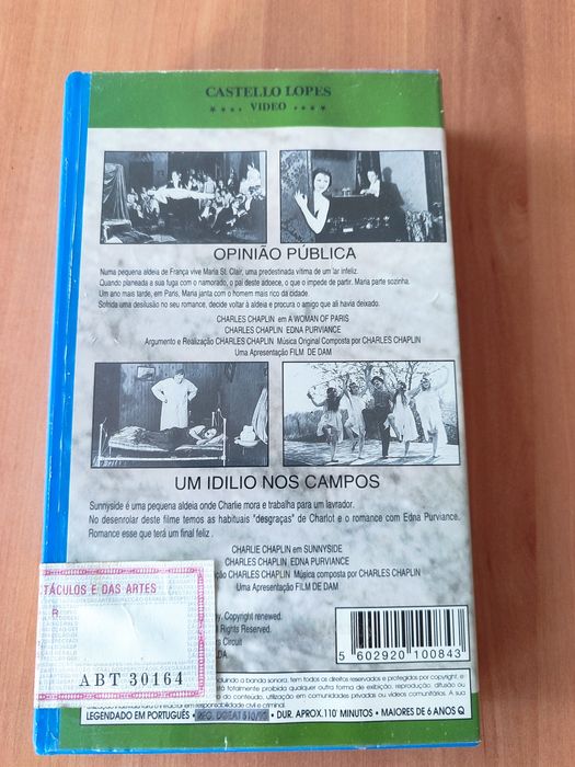 Filmes Chaplin "Opinião Pública e "Um Idílio nos campos"