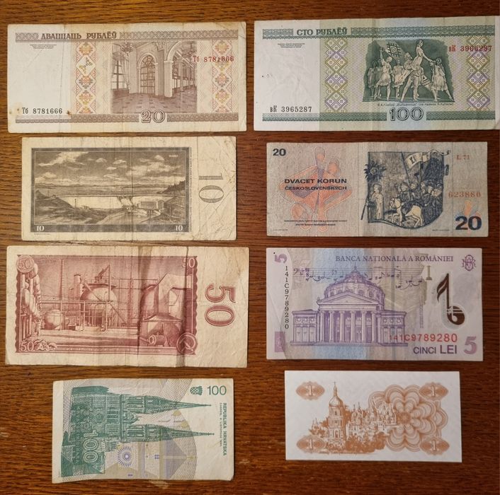 Banknoty  Europa zestaw 13