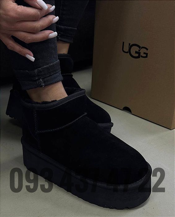 Жіночі Уггі UGG Classic Ultra Mini Platform Grey На платформі Угги