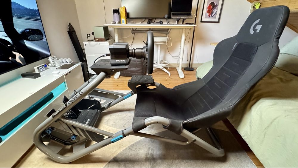 Sim Racing Completo MOZA R5 + Playseat Trophy Logitech + SR-P