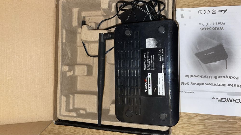 Router bezprzewodowy - TECHNICLAN WAR-54GS