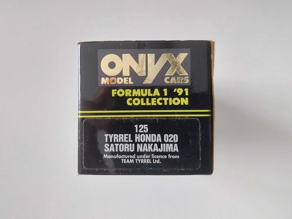 miniatura 1/43 TYRRELL 020 Satoru Nakajima (1991) | edição Onyx