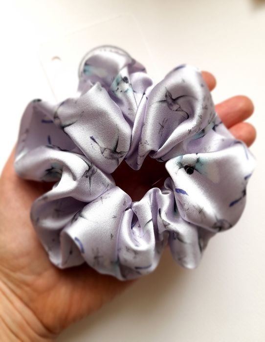 4 sztuki zestaw jedwabnych scrunchie gumek
