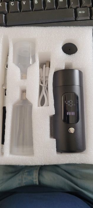 Aerógrafo portátil recarregável com display