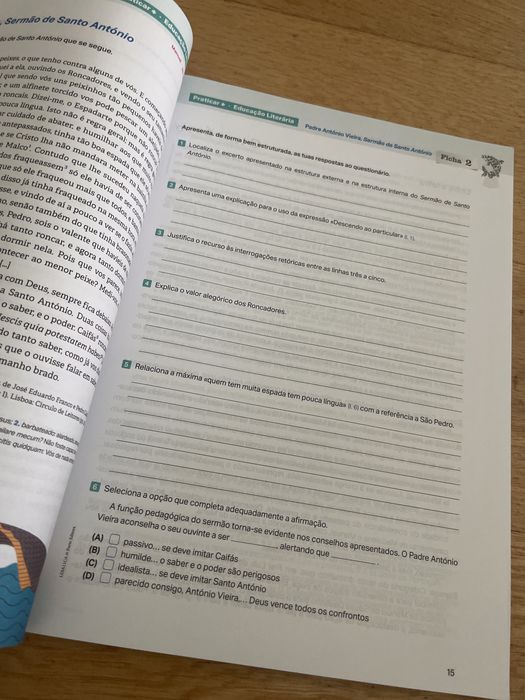 Caderno do aluno português Letras em dia 11.ºano