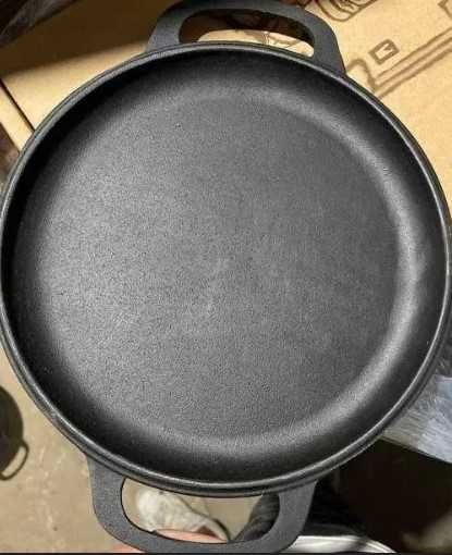 Чавунний котелок казан 6 л з кришкою - сковородою — Наша Майстерня