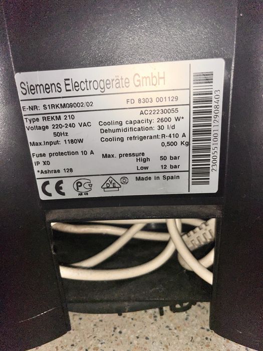 Ar Condicionado SIEMENS 90000BTU