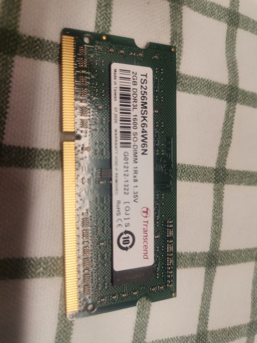 DDR3L 2x2GB DUAL Transcend 1600MHz SO-DIMM