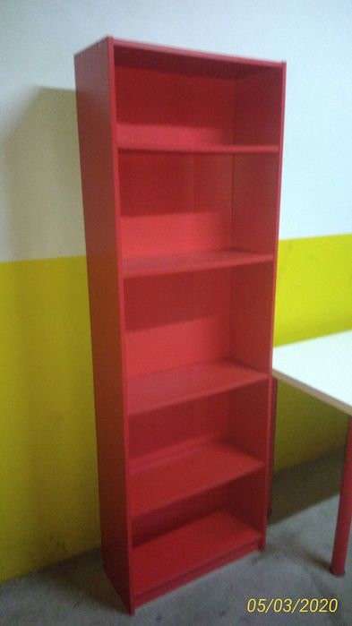 Conjunto secretária + estante