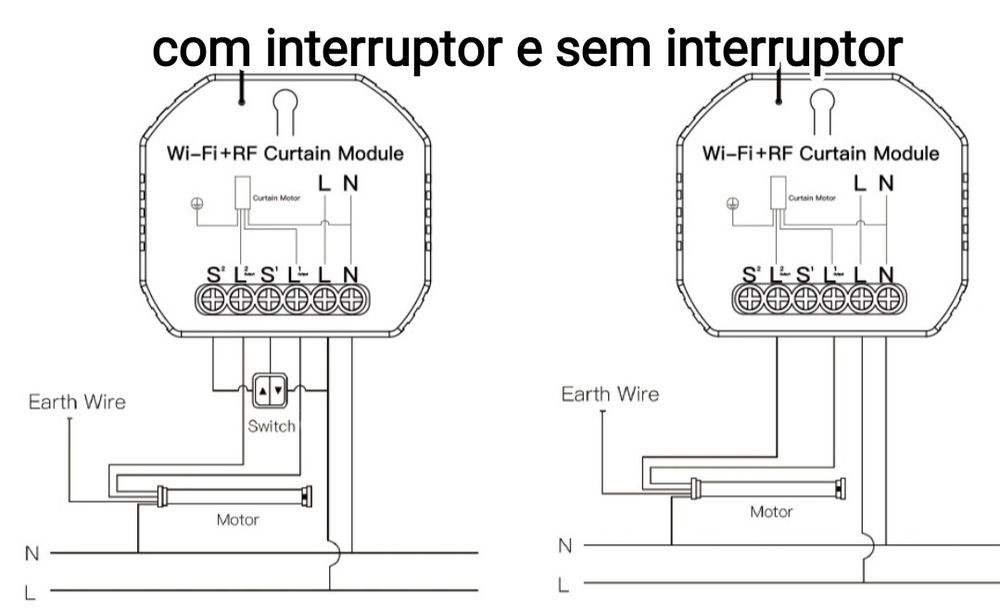 Relé wi-fi e 433mhz para abertura de estores no telemóvel.