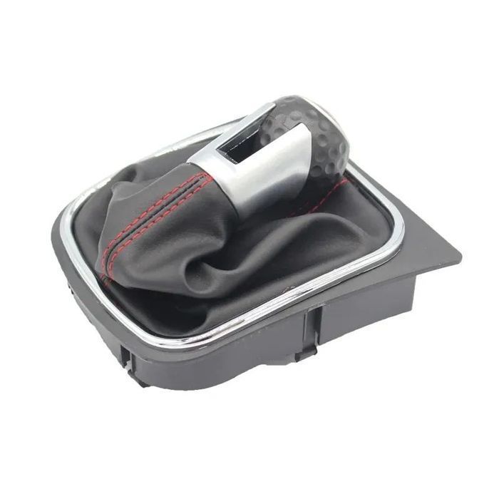 Fole mudanças Volkswagen Golf 5 - 6 velocidades Costura Vermelha