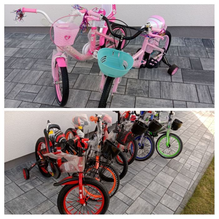 Rowerki 16cali Nowe chłopiec dziewczynka