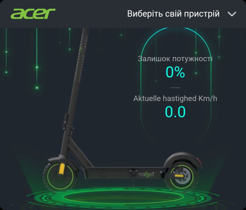 Acer electric scooter ES Series 5