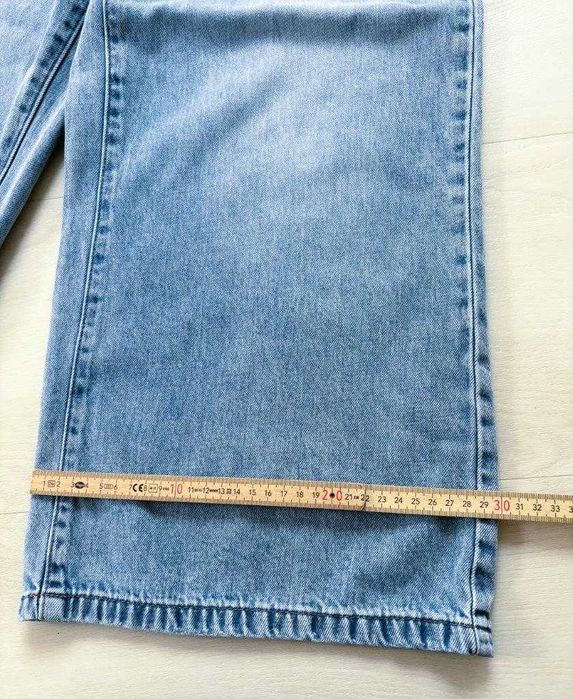 Niebieskie bardzo szerokie Jeansy Relaxed Fit Next 158 13 lat