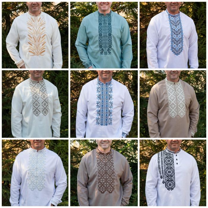 Чоловіча/ підліткова лляна вишиванка, опт, роздріб