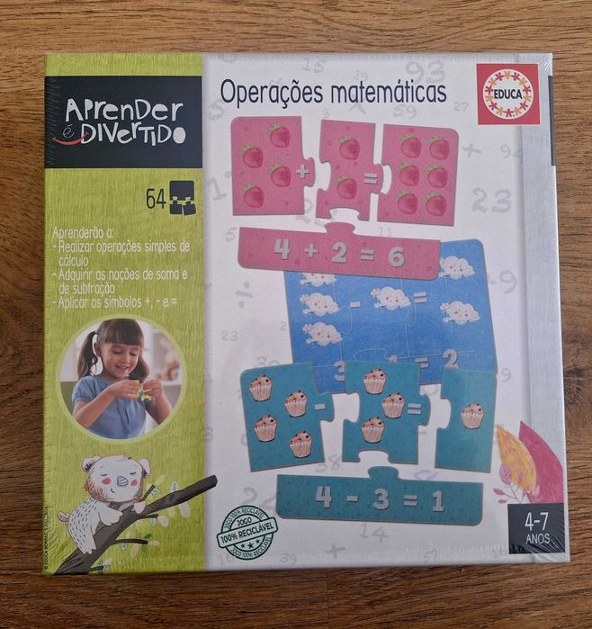 Puzzle Operações Matemáticas - Novo. Embalagem origem. Nunca aberto