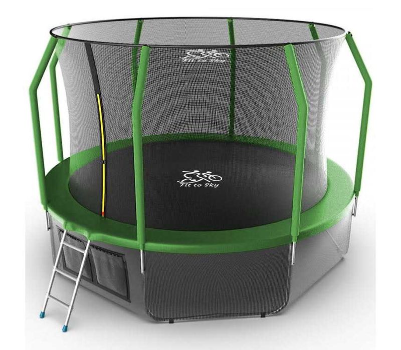 Батут FitToSky 312 см з внутрішньою сіткою 10 FT