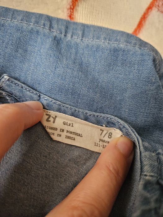 Vestido de ganga para menina 7/8 anos