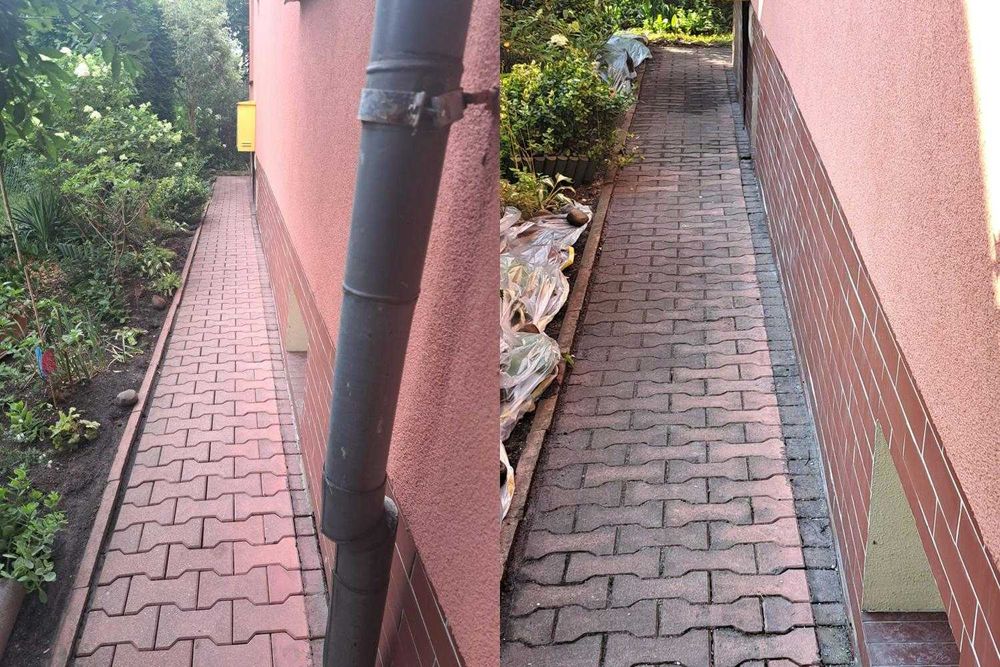 Mycie ciśnieniowe dachów, kostki brukowej, elewacji. Malowanie dachów