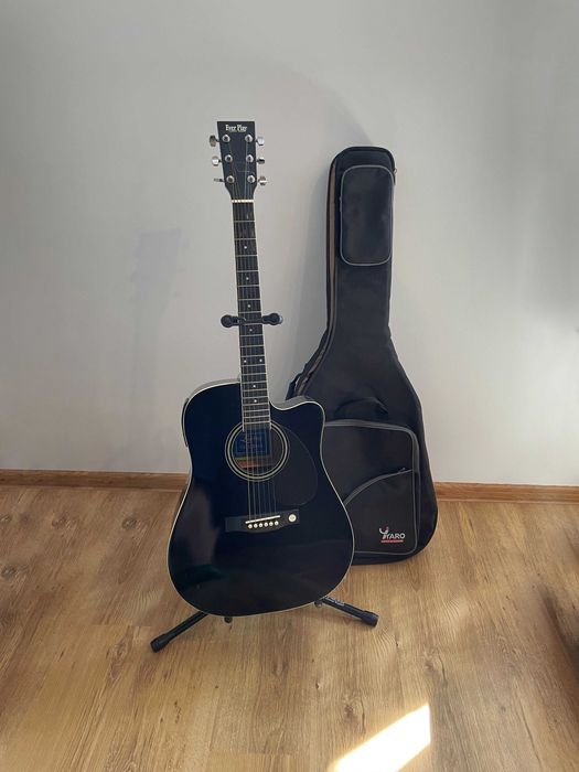 Gitara elektroakustyczna Ever Play + stojak + pokrowiec