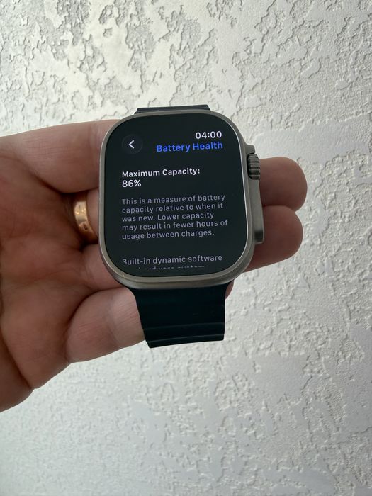 Apple Watch Ultra 49mm Titanium Midnight Ocean Band A2622