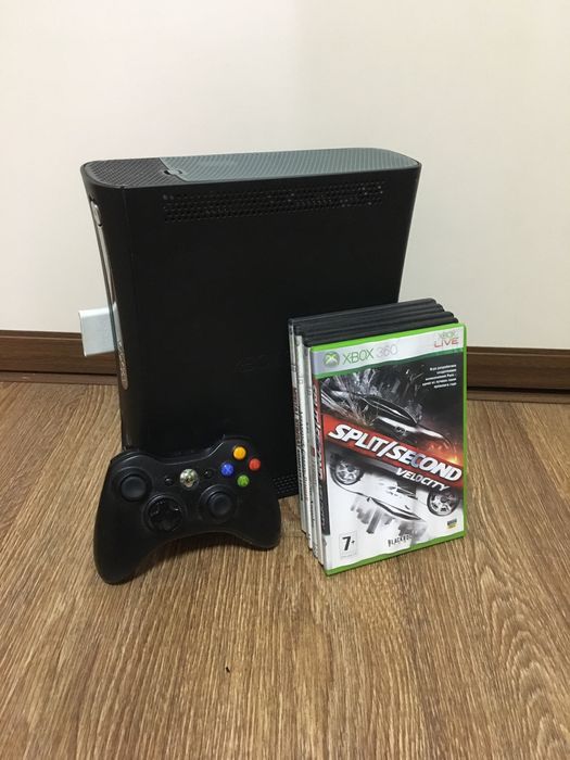 Xbox 360 + ігри. Оригінальний геймпад