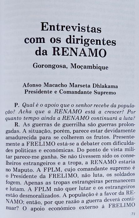 RENAMO em Defesa de Moçambique
