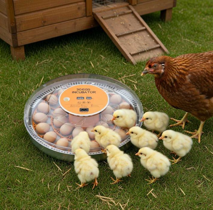 Inkubator do jaj automatyczny z wyświetlaczem wilgotności OVOstart 30