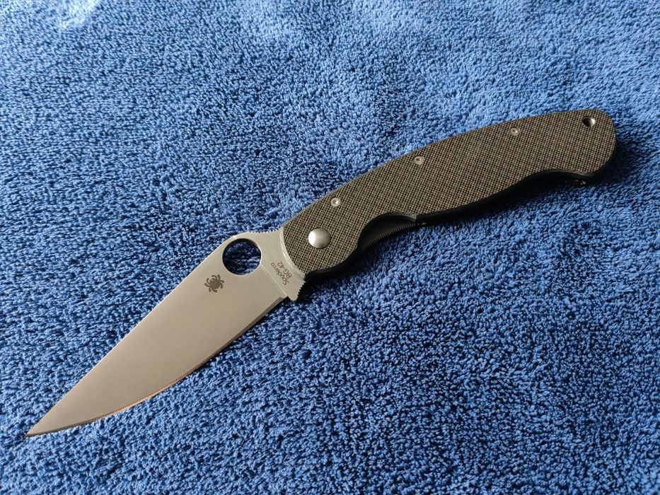 Spyderco Military BG-42 Carbon Fiber Sprint Run Stan Kolekcjonerski
