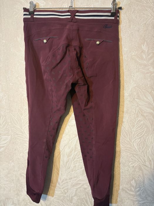 Bryczesy Spooks L bordowe