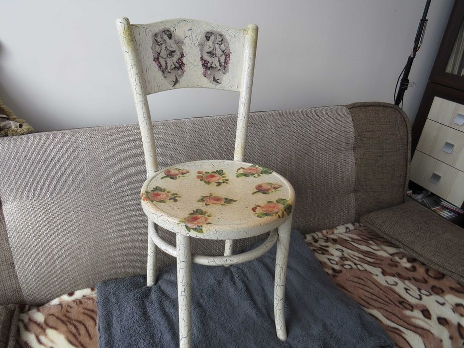 Krzesła kuchenne z PRL używane 3 szt