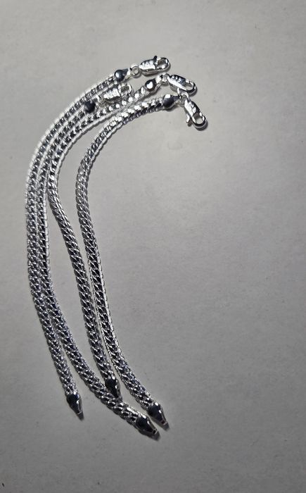 Wyprzedaż srebra próby 925 nowe branzoletki 20cm i 18cm