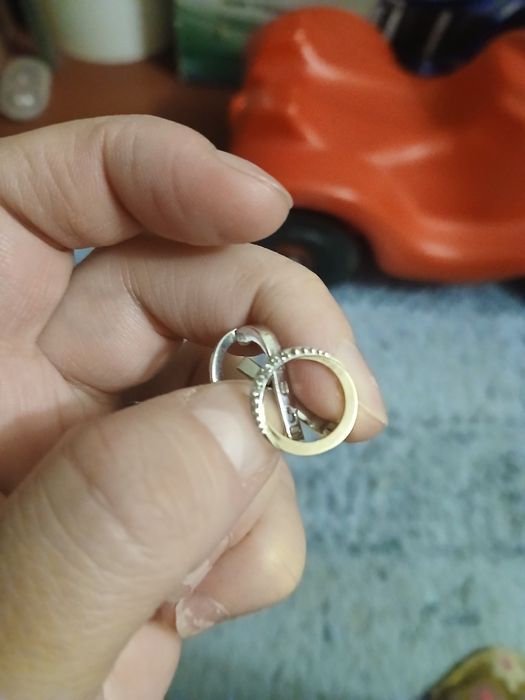 Серебрянные серьги с золотой пластиной