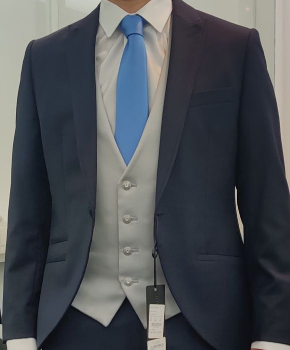 Colete casamento noivo prata - Carlo Pignatelli