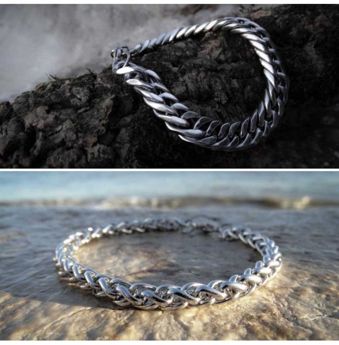 Pulseiras bracelets aço inoxidável 316L motard masculinas