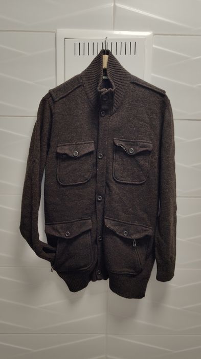 Sweter St. George r. L brąz Wełna golf kurtka